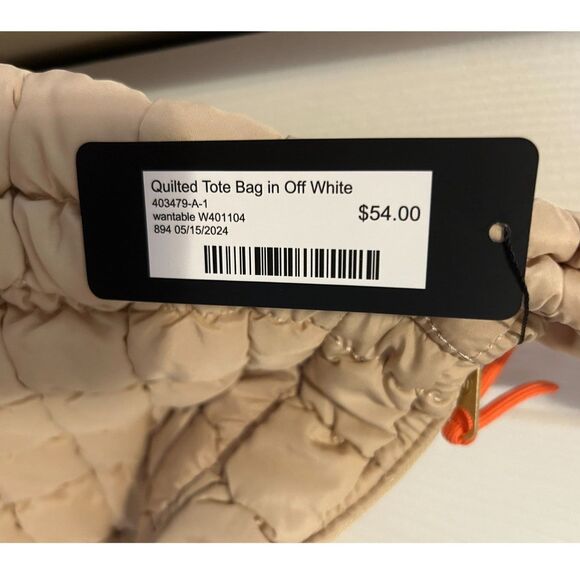 Wantable - Quilted Tote Bag - Lightweight - Brand New! - Picture 2 of 4